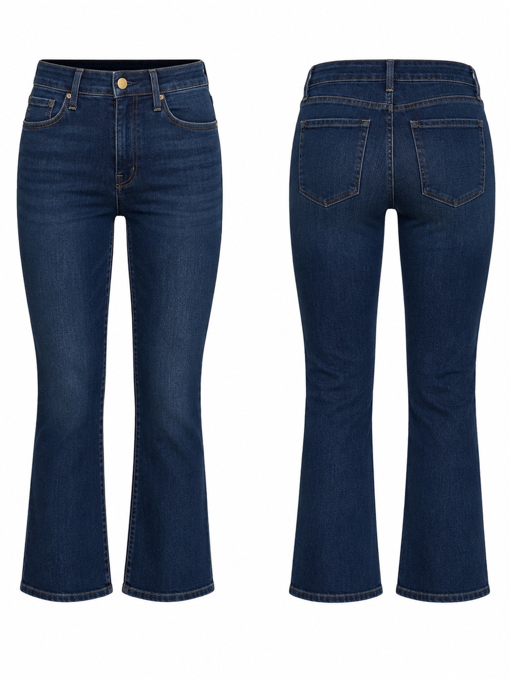 FRAME Denim Le Crop Mini Boot Jeans Size 25 Somerset Wash Cropped - Picture 13 of 17